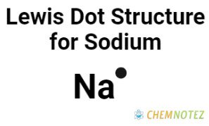 Lewis dot structure of sodium