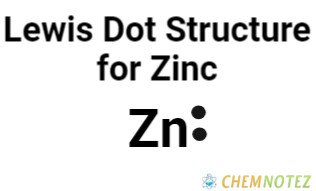 Lewis dot structure of zinc