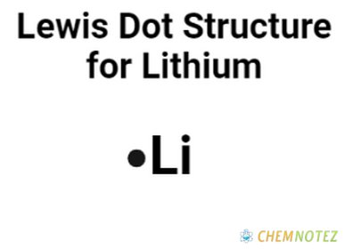 lewis dot structure of lithium