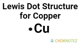 Lewis dot structre of copper