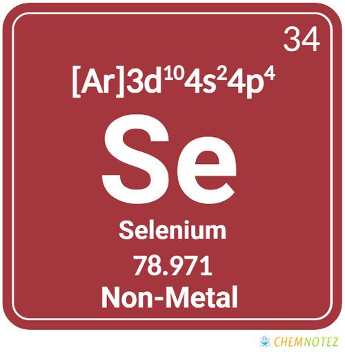 Selenium element on periodic table