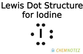 lewis dot structure of iodine