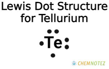 lewis dot structure of tellurium